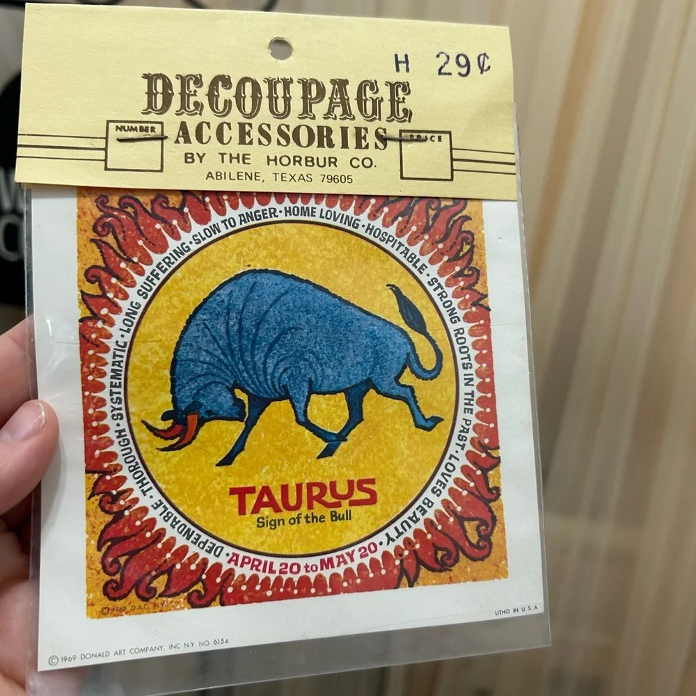 Vintage Taurus Decoupage Accessories paper - Picture 4 of 5